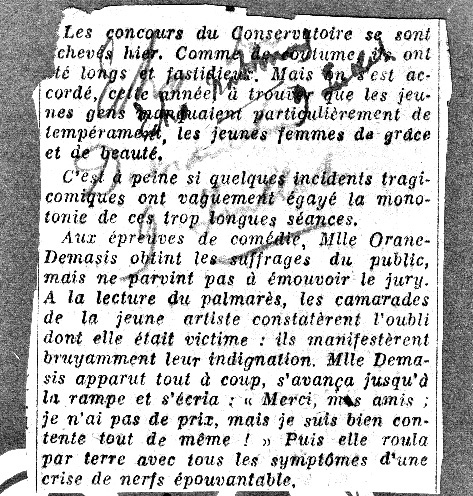 Extrait d'un journal non identifi